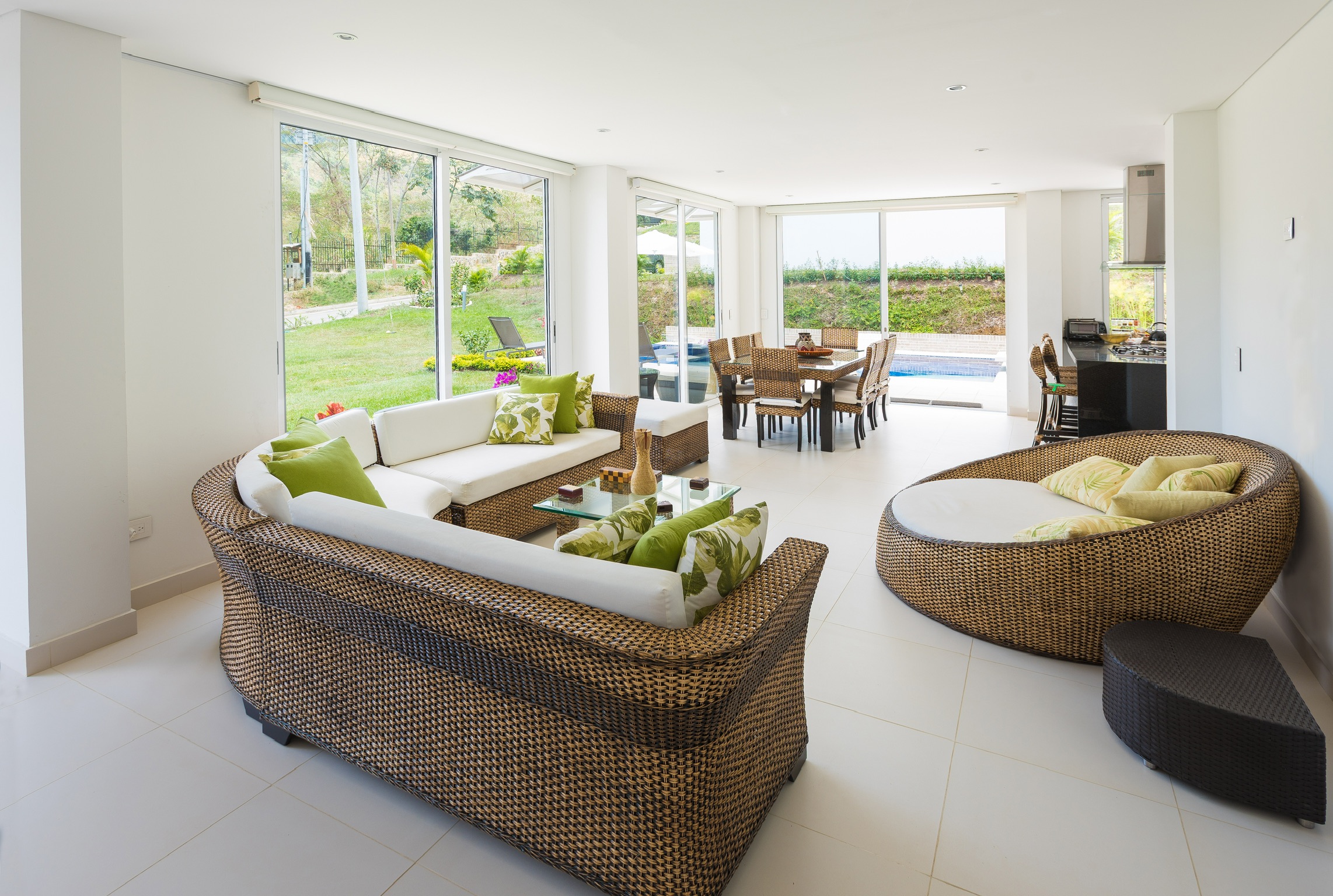 Sala y comedor integrados — Condominio Bambú