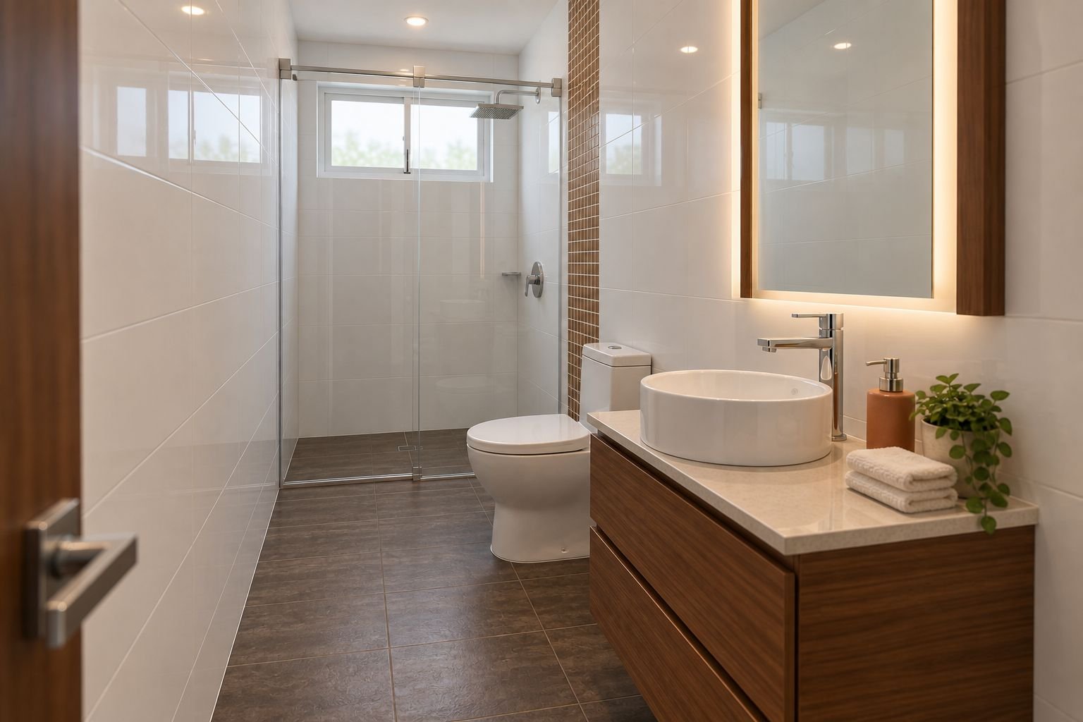 Render de baño de alcoba